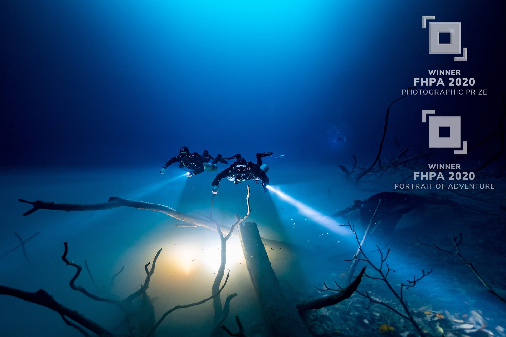 Winner Frank Hurley Prize and Winner Portrait of Adventure, Cenote Angelita Cloud by Jason Gulley